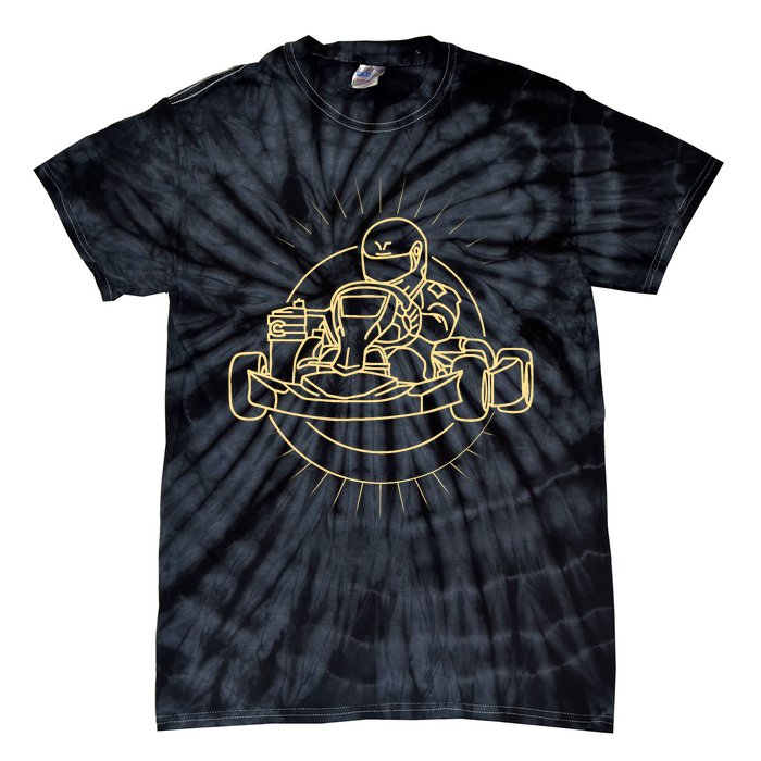 Go Kart Driving Kart Racing Karting Tie-Dye T-Shirt