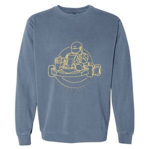 Go Kart Driving Kart Racing Karting Garment-Dyed Sweatshirt