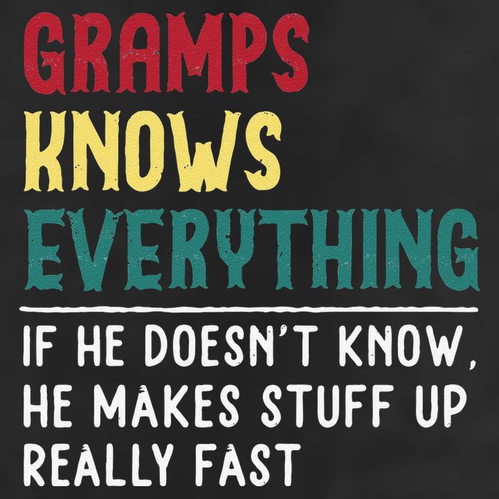 Gramps Know Everything Fathers Day For Funny Grandpa Gramps Adult Drive Performance Visor