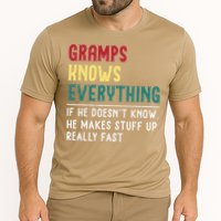 Gramps Know Everything Fathers Day For Funny Grandpa Gramps Cooling Performance Crew T-Shirt