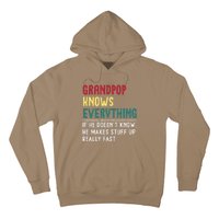 Grandpop Know Everything Fathers Day For Funny Grandpop Hoodie