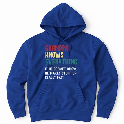 Grandpa Know Everything Father's Day Gift For Funny Grandpa Cool Gift Hoodie