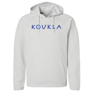 Greek Koukla Evil Eye Greek Pride Greek Woman Girl Greece Performance Fleece Hoodie