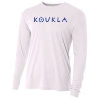 Greek Koukla Evil Eye Greek Pride Greek Woman Girl Greece Cooling Performance Long Sleeve Crew