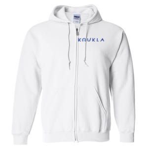 Greek Koukla Evil Eye Greek Pride Greek Woman Girl Greece Full Zip Hoodie