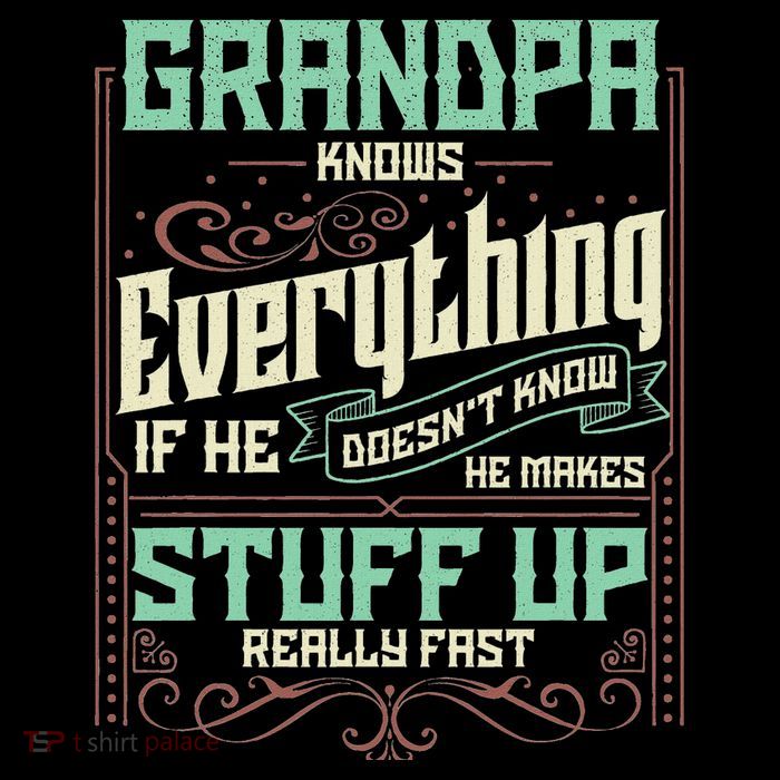 Grandpa Knows Everything Funny Grandpa Fathers Day Gifts Premium T-Shirt