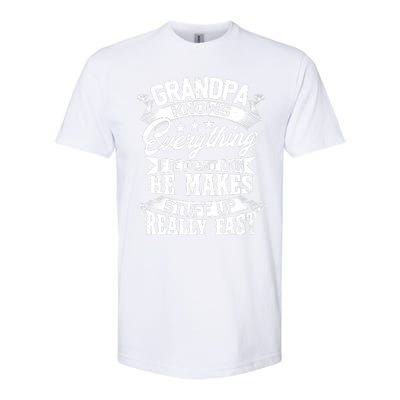 Grandpa Knows Everything Funny Gift For Father's Day Softstyle® CVC T-Shirt