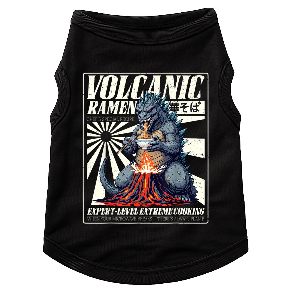 Giant Kaiju Eating Japanese Ramen Monster Lover Birthday Doggie Tank