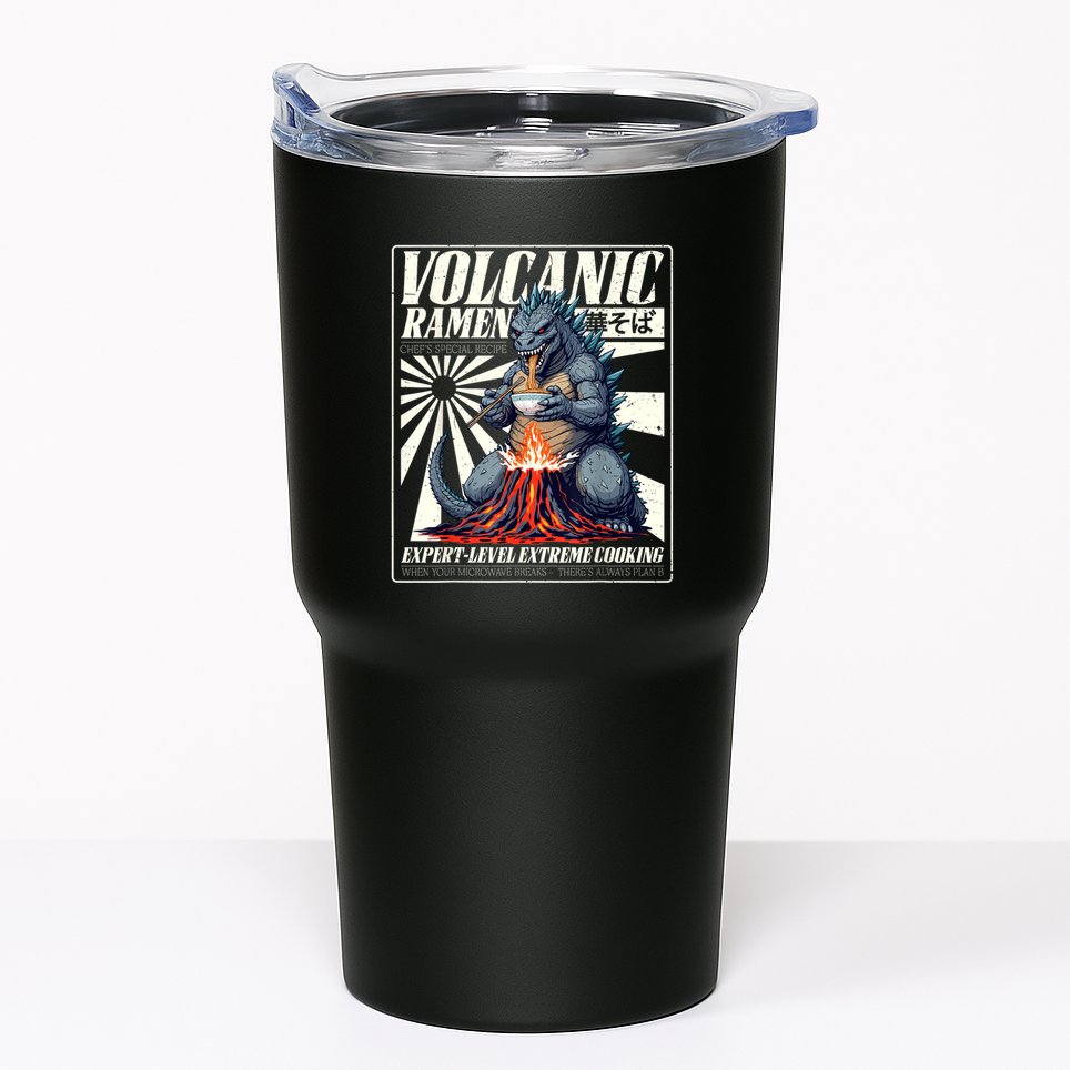 Giant Kaiju Eating Japanese Ramen Monster Lover Birthday Tumbler