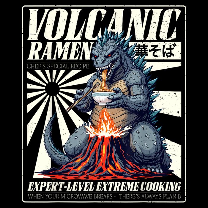Giant Kaiju Eating Japanese Ramen Monster Lover Birthday Women's Perfect Tri Rocker Tank
