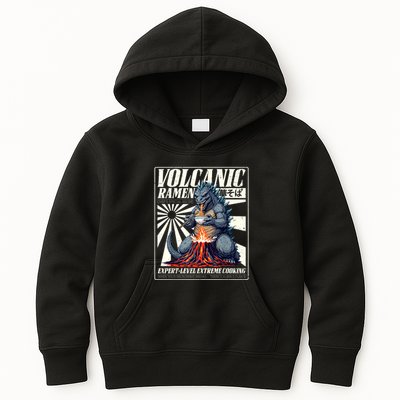 Giant Kaiju Eating Japanese Ramen Monster Lover Birthday Kids Hoodie