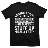 Grandfather Knows Everything Humorous Quote T-Shirt