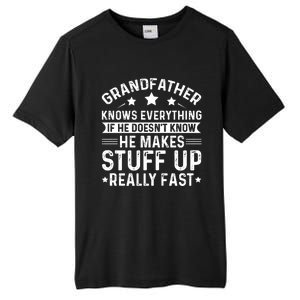 Grandfather Knows Everything Humorous Quote Tall Fusion ChromaSoft Performance T-Shirt