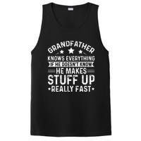 Grandfather Knows Everything Humorous Quote PosiCharge Competitor Tank