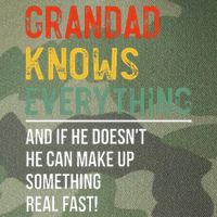 Grandad Knows Everything Father's Day Grandad Legacy Tie Dye Trucker Hat