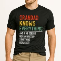 Grandad Knows Everything Father's Day Grandad Cooling Performance Crew T-Shirt