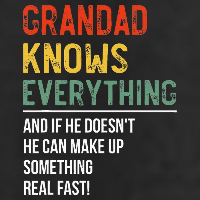 Grandad Knows Everything Father's Day Grandad Golf Towel