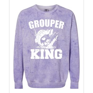 Grouper King Fishing Colorblast Crewneck Sweatshirt