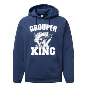 Grouper King Fishing Performance Fleece Hoodie