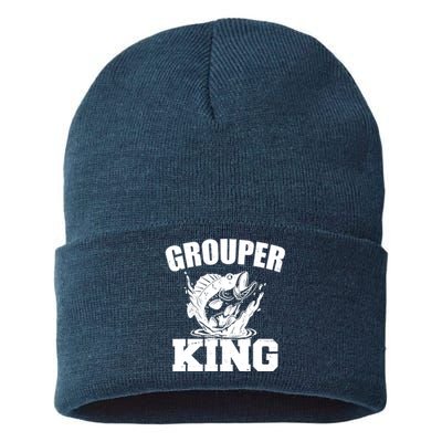 Grouper King Fishing Sustainable Knit Beanie