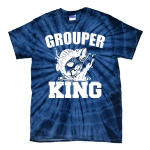 Grouper King Fishing Tie-Dye T-Shirt