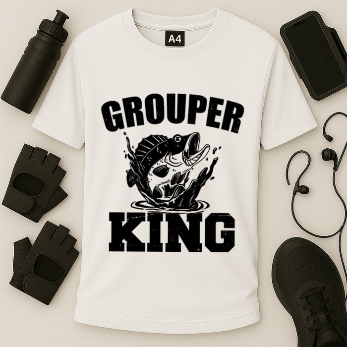 Grouper King Fishing Cooling Performance Crew T-Shirt