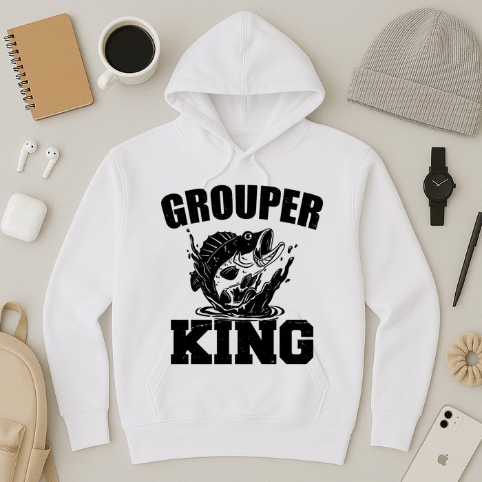 Grouper King Fishing Hoodie
