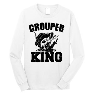 Grouper King Fishing Long Sleeve Shirt