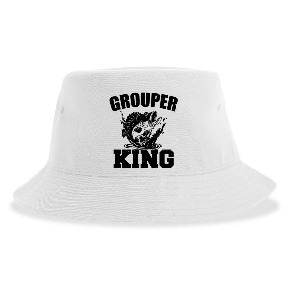 Grouper King Fishing Sustainable Bucket Hat