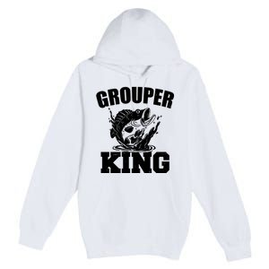 Grouper King Fishing Premium Pullover Hoodie