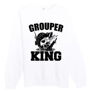 Grouper King Fishing Premium Crewneck Sweatshirt