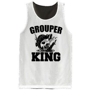 Grouper King Fishing Mesh Reversible Basketball Jersey Tank