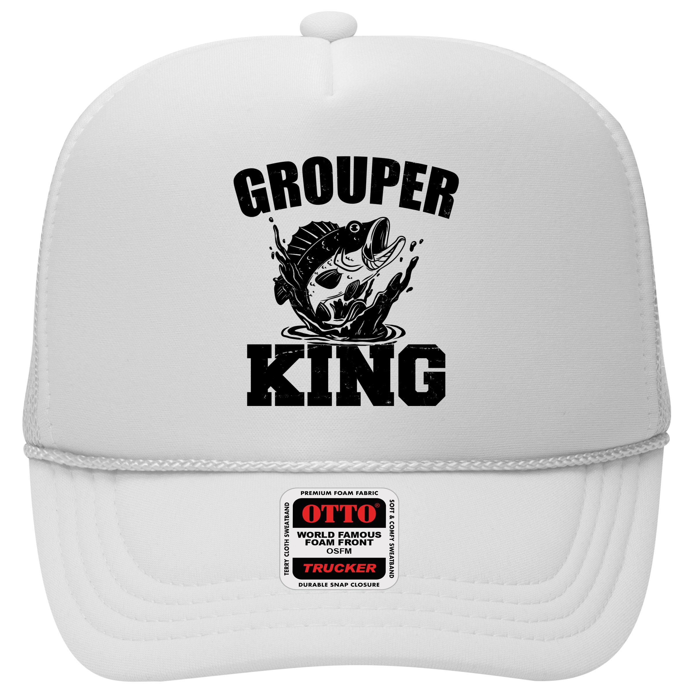 Grouper King Fishing Hat