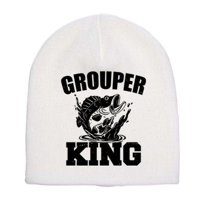Grouper King Fishing Short Acrylic Beanie