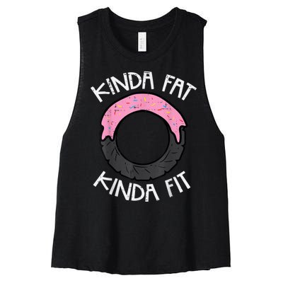 Gym Kinda Fat Fit Workout Fitness Exercise Women's Racerback Cropped Tank