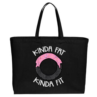 Gym Kinda Fat Fit Workout Fitness Exercise Cotton Canvas Jumbo Tote