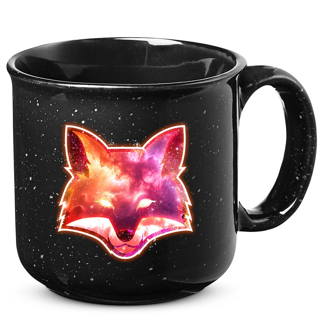 Galaxy Kitsune Fox 15oz Campfire Ceramic Mug
