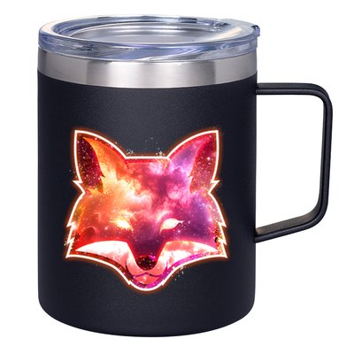 Galaxy Kitsune Fox 12oz Stainless Steel Coffee Mug