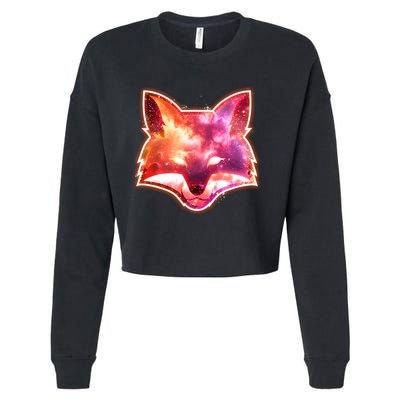 Galaxy Kitsune Fox Cropped Pullover Crew