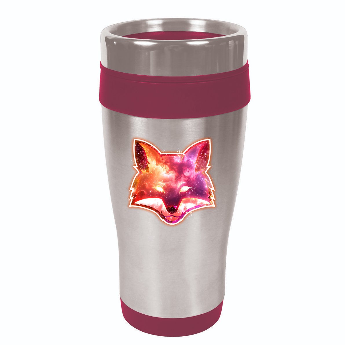 Galaxy Kitsune Fox 16oz Travel Tumbler