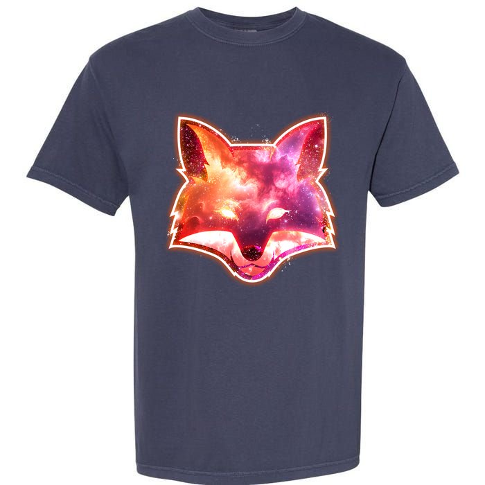 Galaxy Kitsune Fox Garment-Dyed Heavyweight T-Shirt