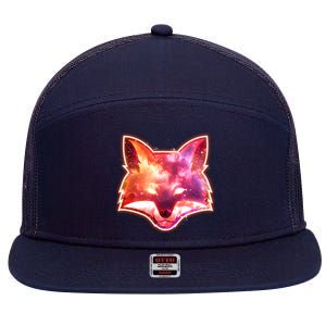 Galaxy Kitsune Fox 7 Panel Mesh Trucker Snapback Hat