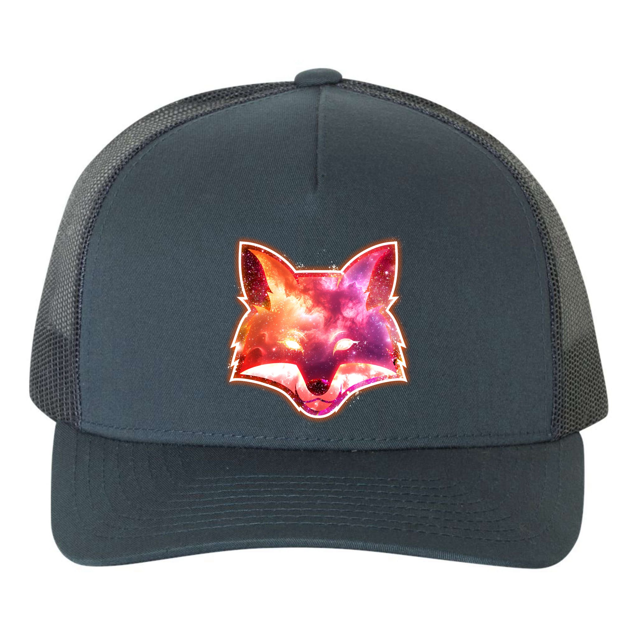 Galaxy Kitsune Fox Yupoong Adult 5-Panel Trucker Hat