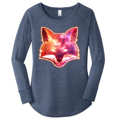 Galaxy Kitsune Fox Women's Perfect Tri Tunic Long Sleeve Shirt