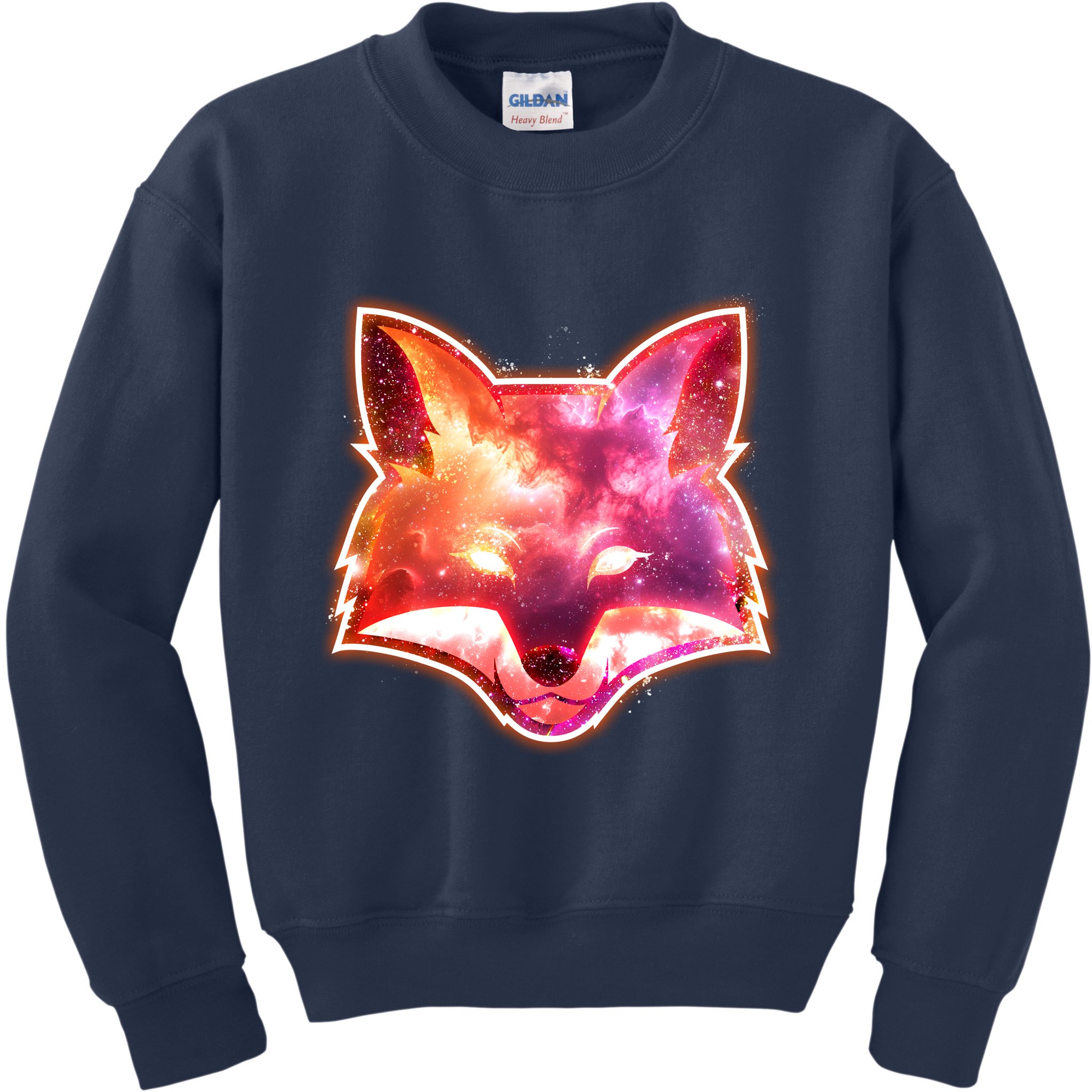Galaxy Kitsune Fox Kids Sweatshirt