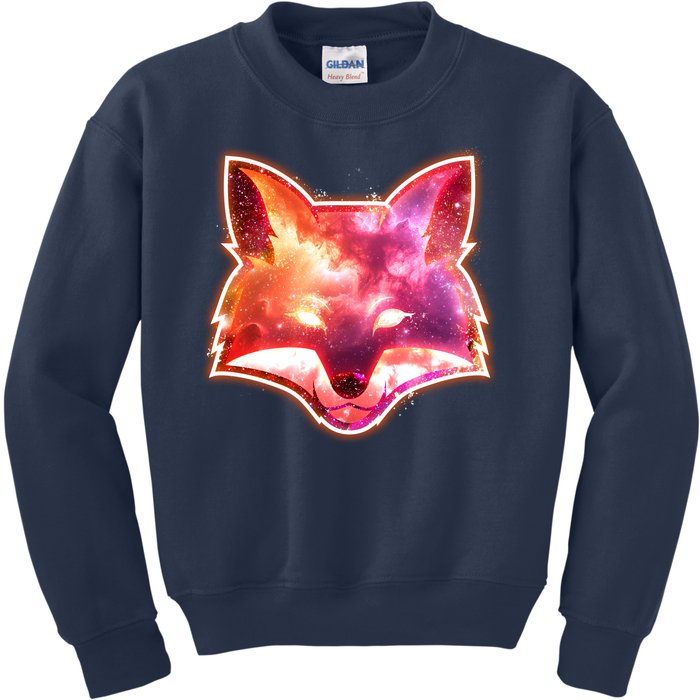 Galaxy Kitsune Fox Kids Sweatshirt