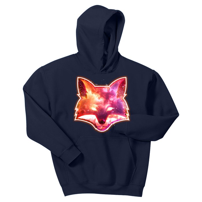 Galaxy Kitsune Fox Kids Hoodie