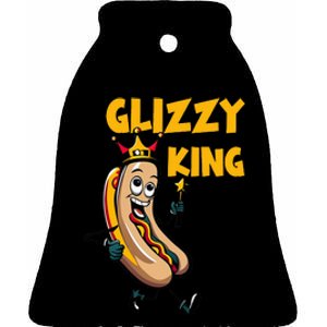 Glizzy King Ceramic Bell Ornament