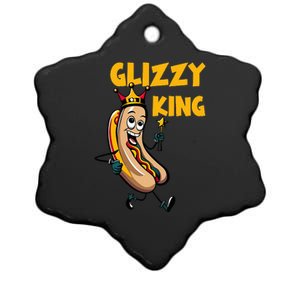 Glizzy King Ceramic Star Ornament