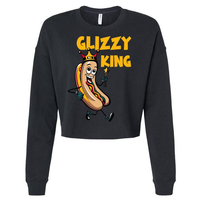 Glizzy King Cropped Pullover Crew